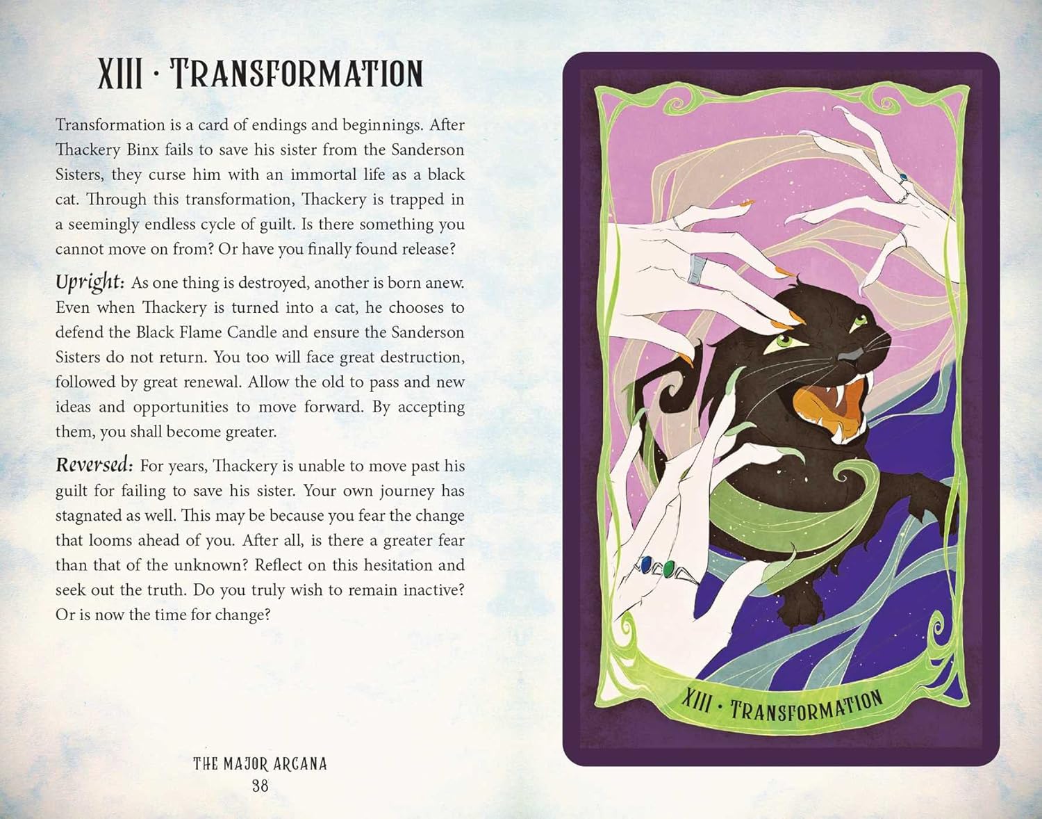 Tarot card titled &