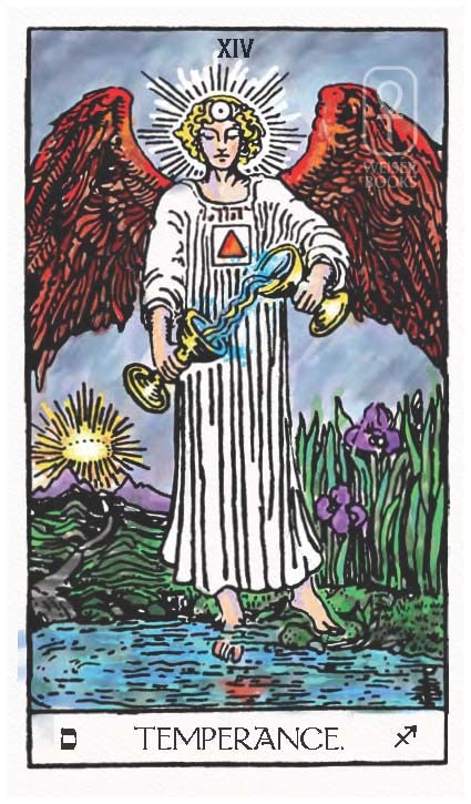 Tarot card titled &