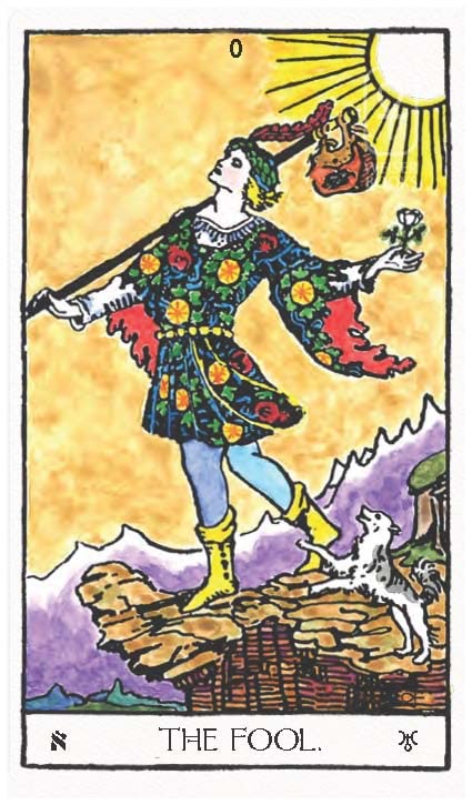 Tarot card titled &