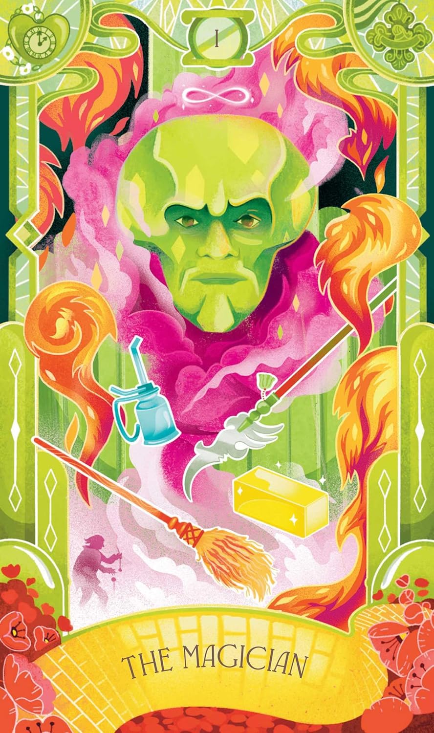 Colorful depiction of &
