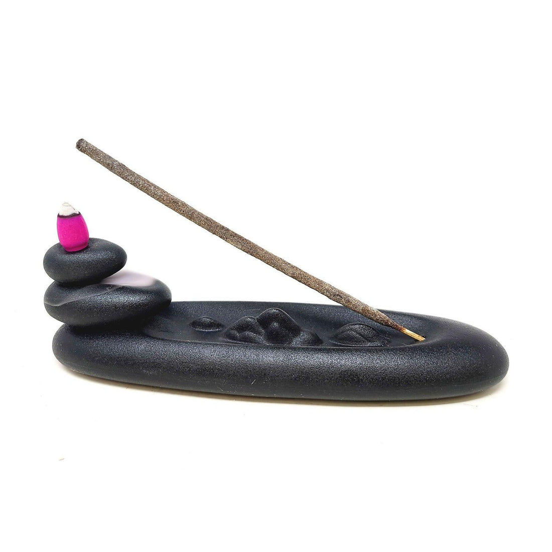 Ceramic Waterfall Incense Burner on white background