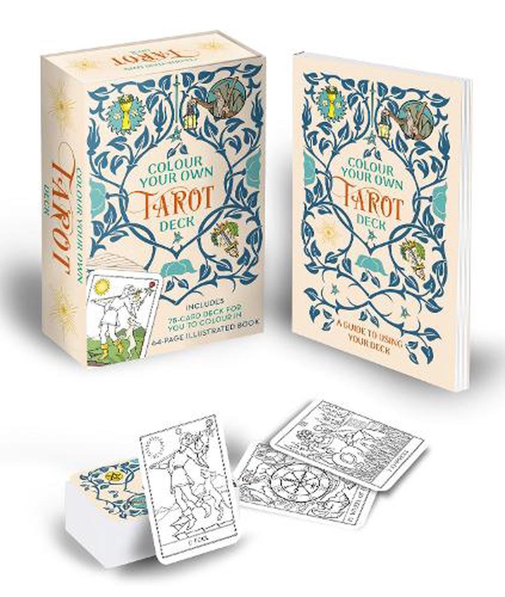 Colour Your Own Tarot Book & Card Deck book and cards