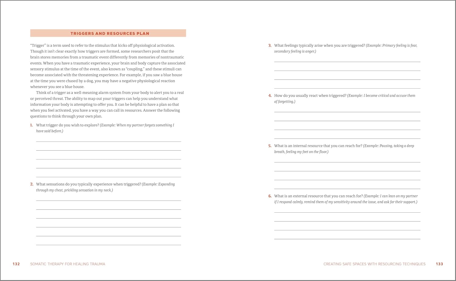 Book page with text and a table on a white background
