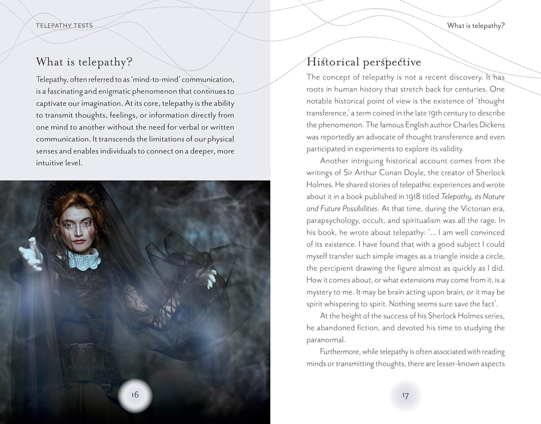 Telepathy Tests Book pages 16 and 17