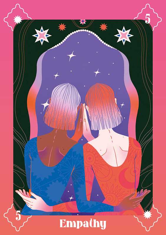Tarot card illustration titled &