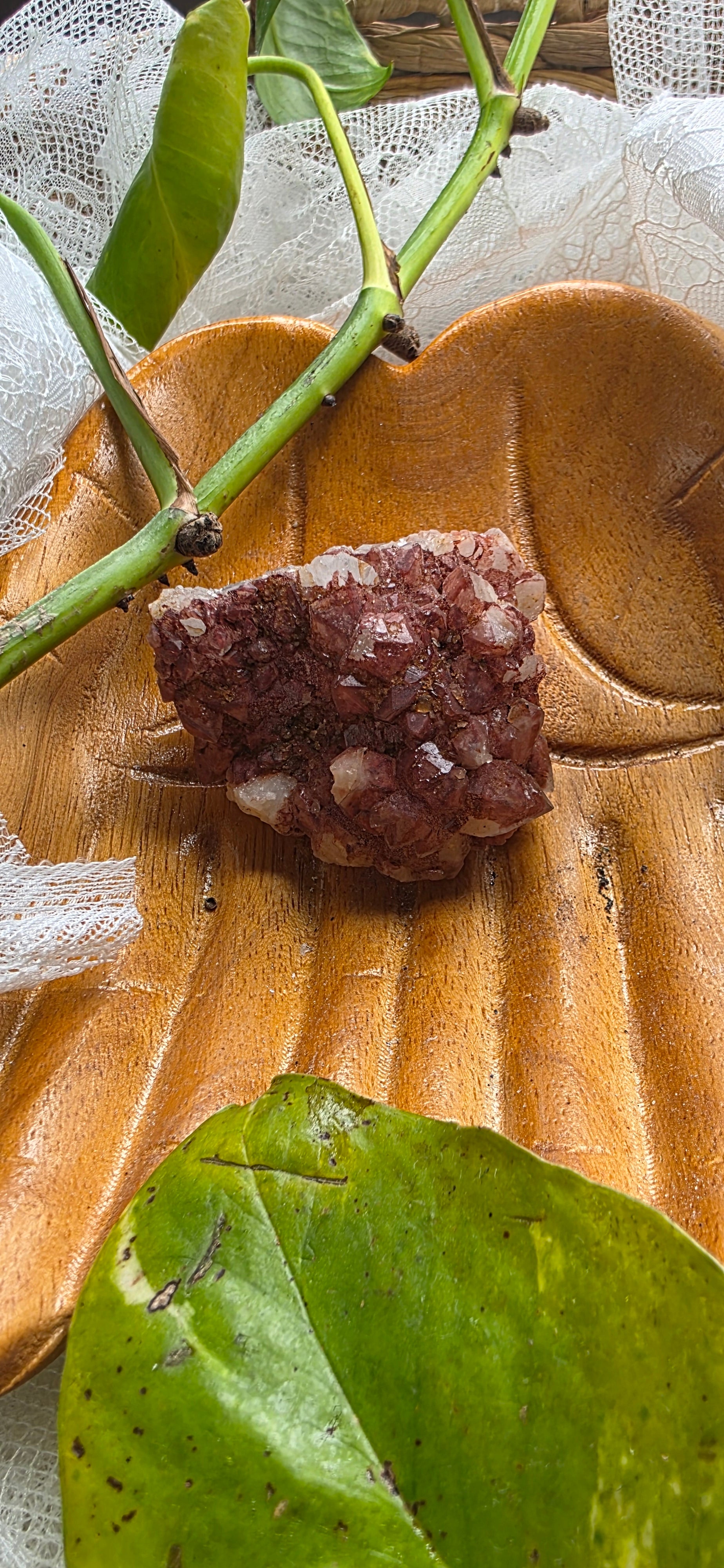 Red Benz Calcite Crystal