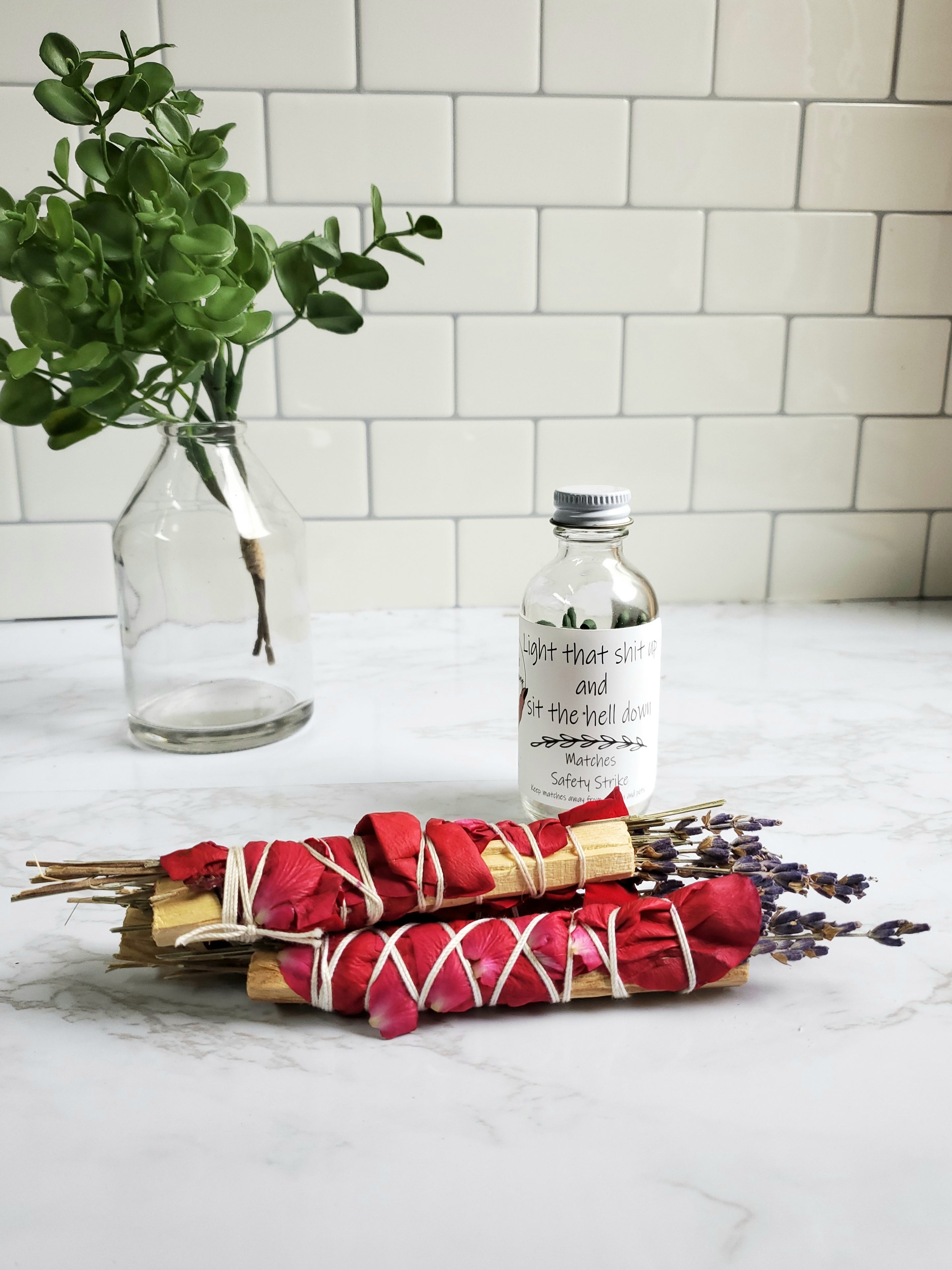 Palo Santo, Lavender and Rose Stick