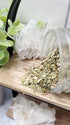 Echinacea spilling from glass jar