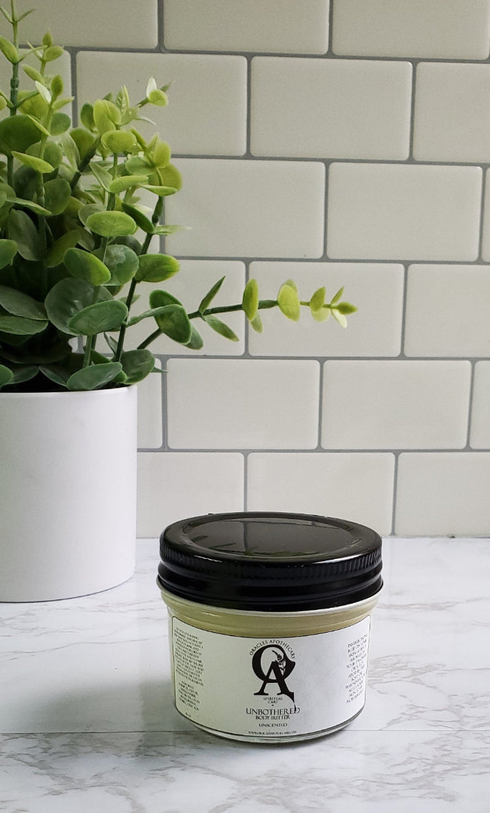 4oz glass jar of body butter