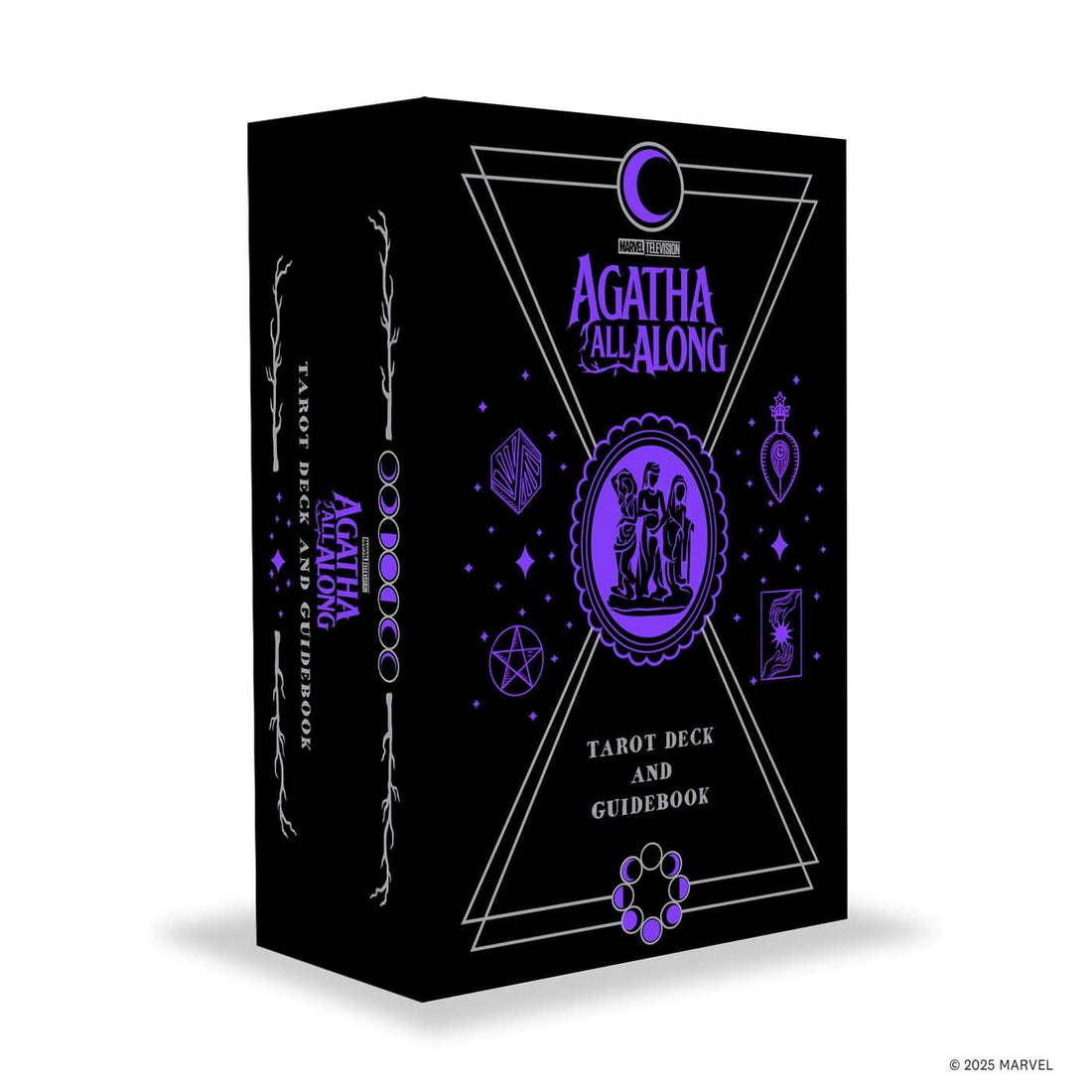 Black box with purple text and symbols for &
