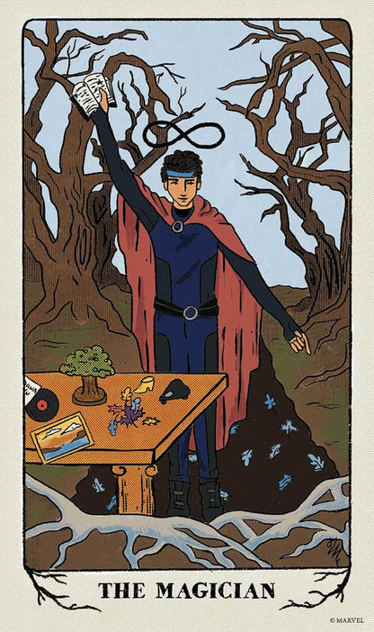 Tarot card featuring &