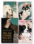 people with dogs on cards