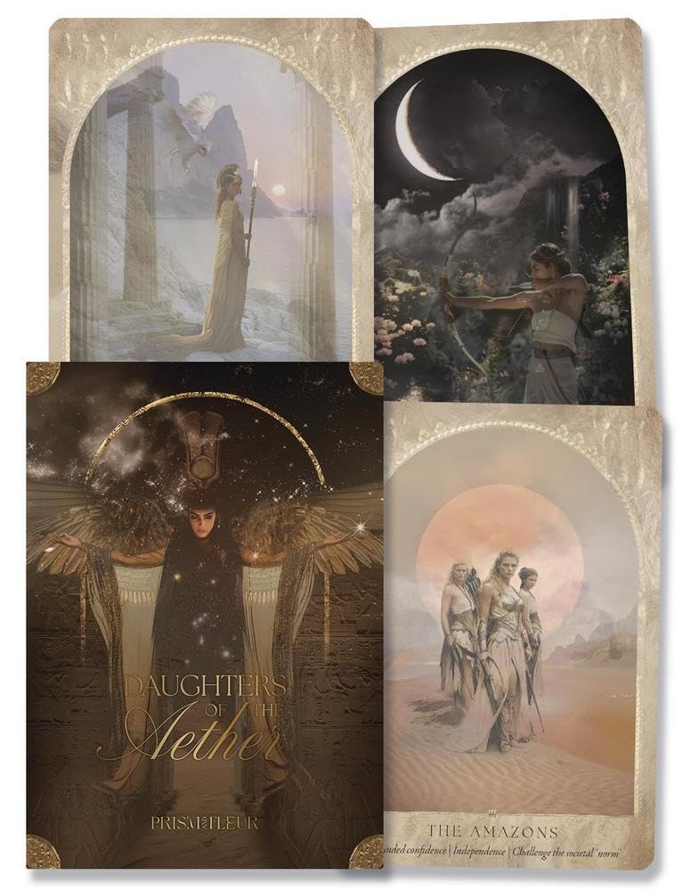 ethereal looking cards with a picture of the front box