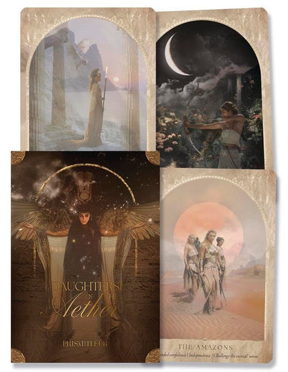 ethereal looking cards with a picture of the front box