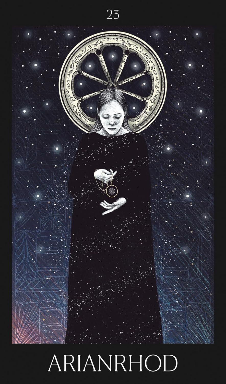 Tarot card with a woman&