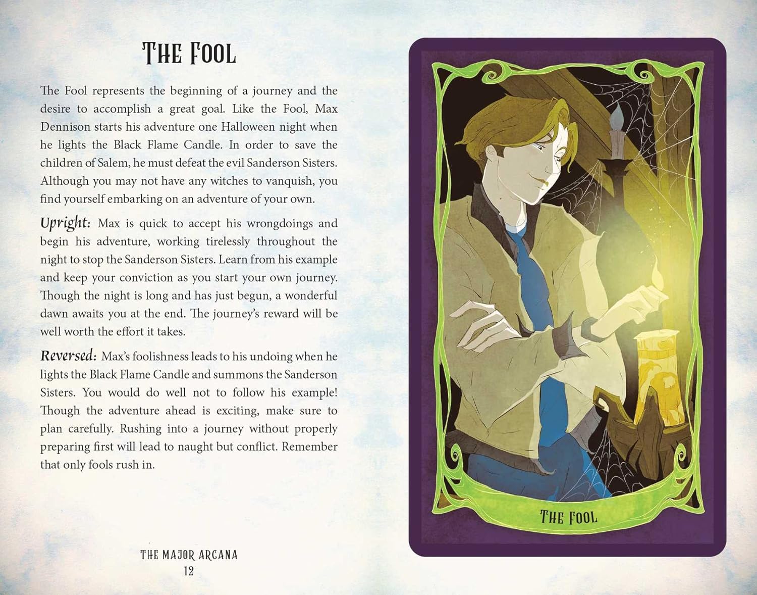 Card from a tarot deck titled &