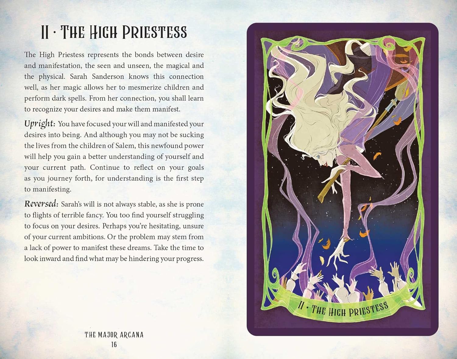 Tarot card titled &