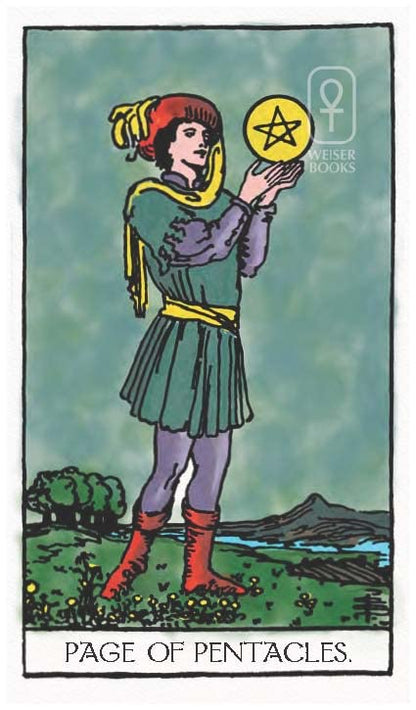Tarot card featuring a person labeled &
