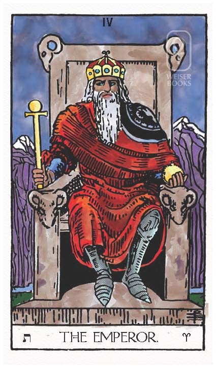 Tarot card featuring &