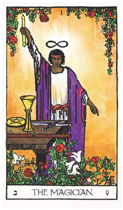 Tarot card featuring &