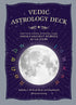 Vedic Astrology Deck packaging with moon and astrological symbols on a purple background