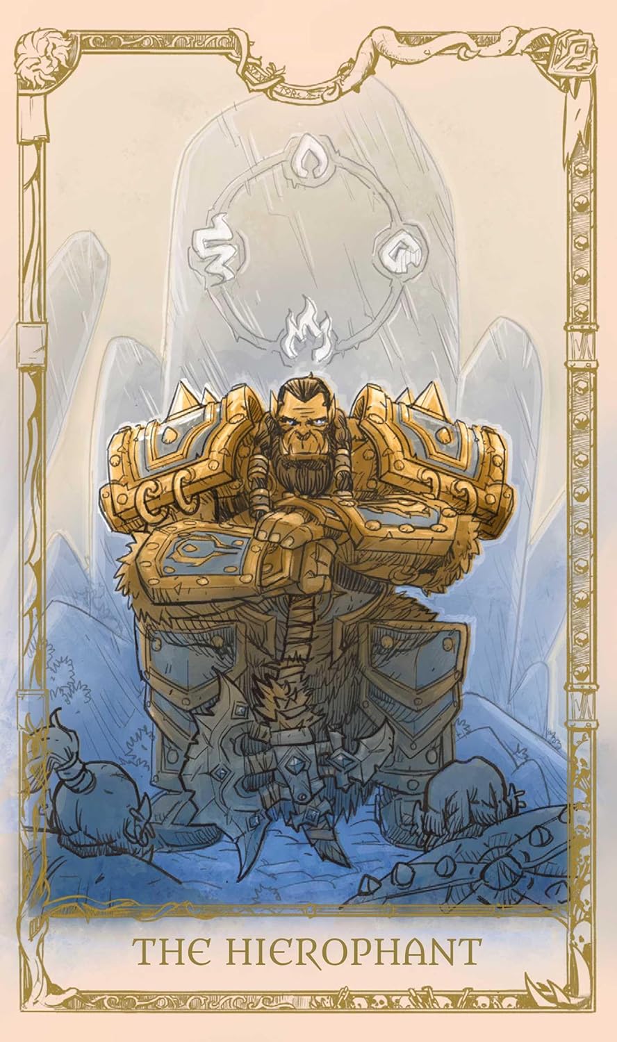 single card pictured the hierophant