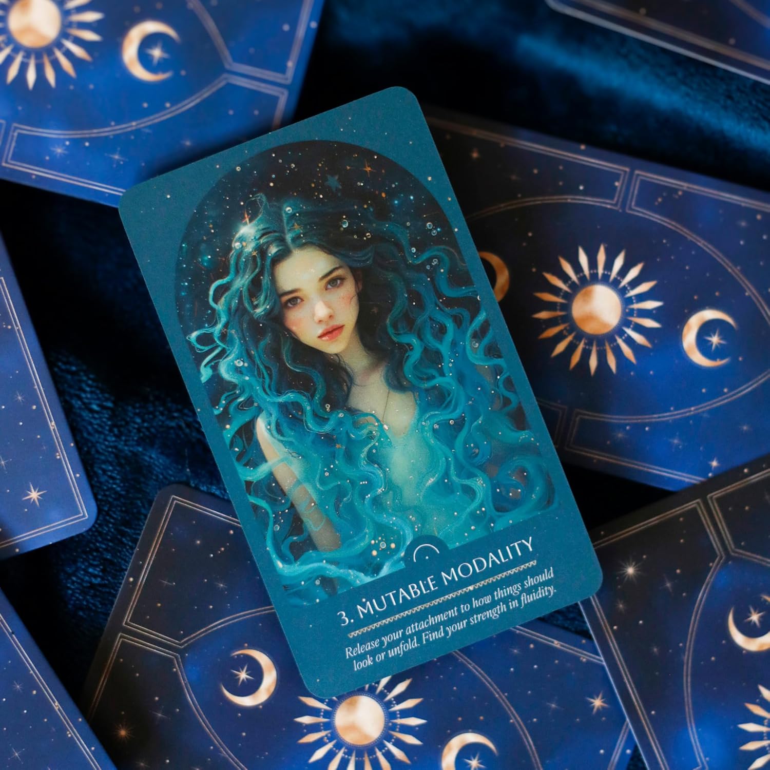 Tarot card with a woman&