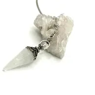 Double Cap Pendulum with Silver Plate Chain