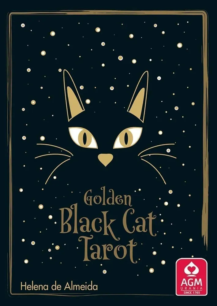 Golden Black Cat Tarot deck cover