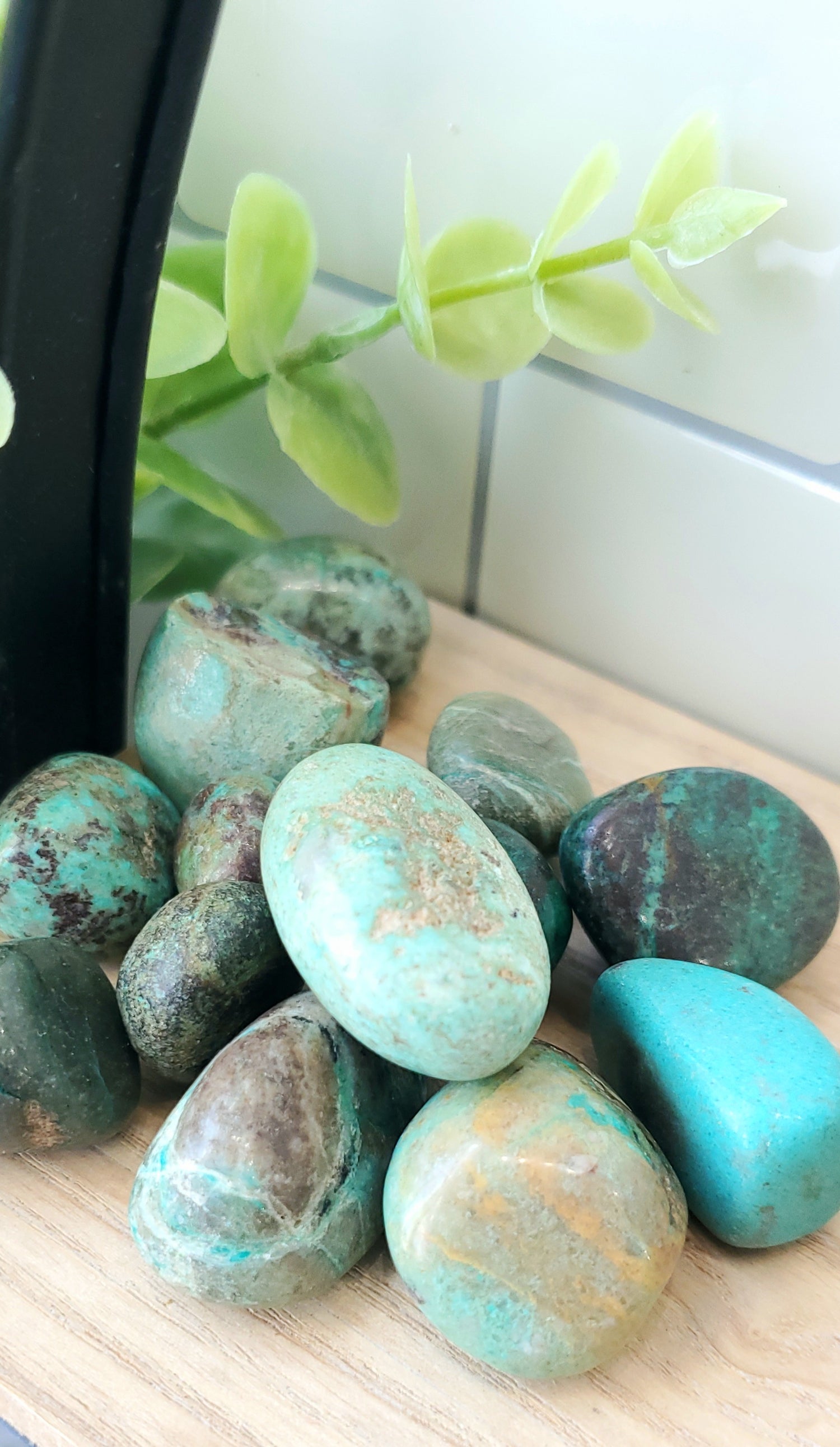 a pile of African Turquoise crystals