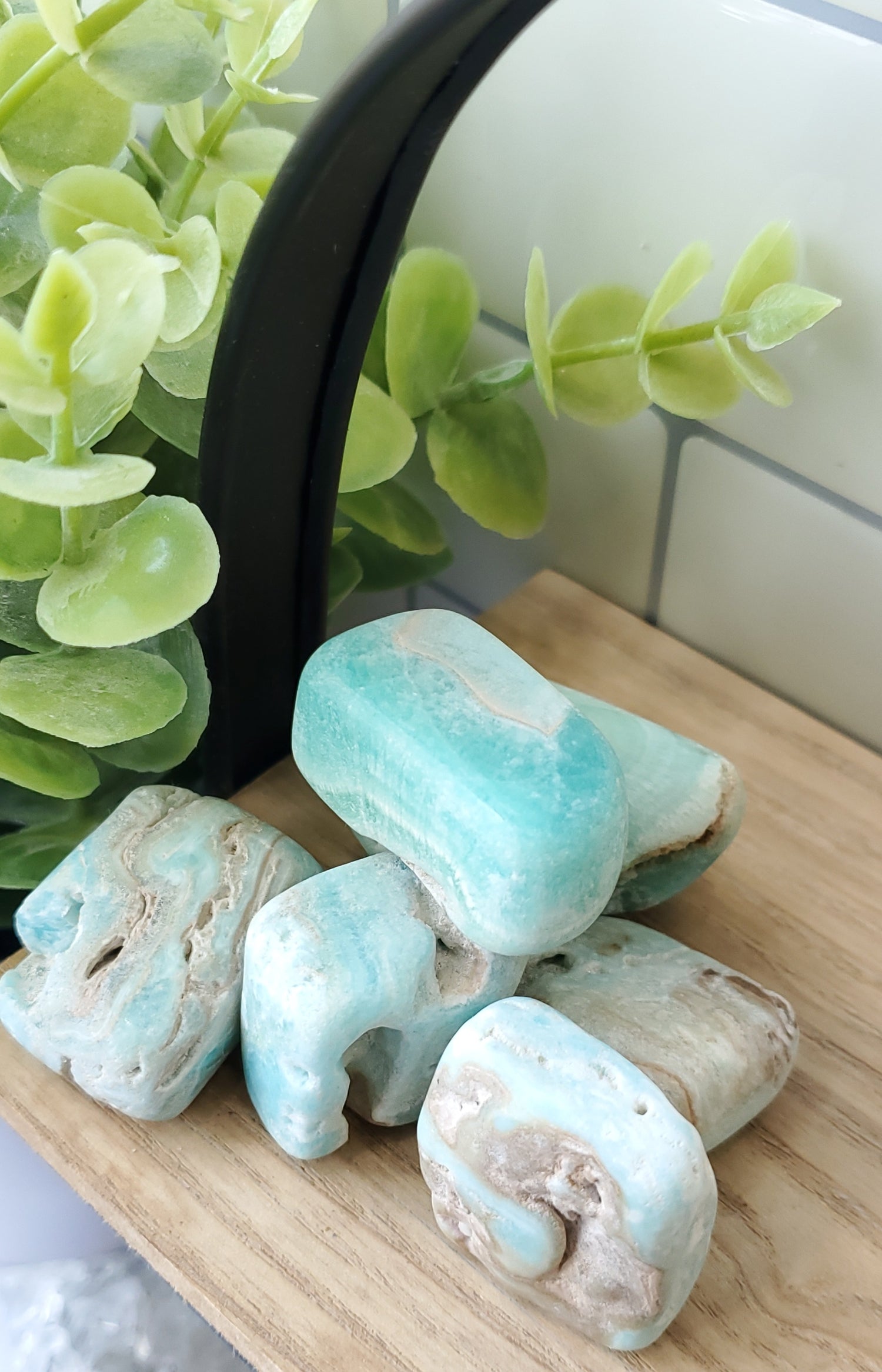 Caribbean Calcite piled up on shelf